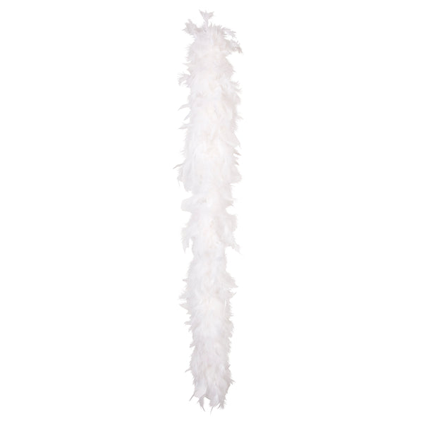 Feather Boa 50g White in Polybag (180 cm)