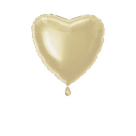 Gold Solid Heart Foil Balloon - (18")