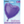 Load image into Gallery viewer, Solid Heart Foil Balloon 18&quot; (Deep Purple)
