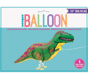Walking Pet T-Rex Foil Balloon
