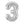 Load image into Gallery viewer, Silver Number 3 Shaped Foil Balloon (34"")