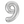 Load image into Gallery viewer, Silver Number 9 Shaped Foil Balloon (34"")