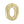 Load image into Gallery viewer, Gold Number 0 Shaped Foil Balloon (34"")