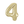 Load image into Gallery viewer, Gold Number 4 Shaped Foil Balloon (34"")