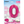 Load image into Gallery viewer, 34" Pink Number 0 Shaped Foil Balloon (Non Inflated)