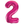 Load image into Gallery viewer, Pink Number 2 Shaped Foil Balloon (34"")