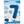 Load image into Gallery viewer, 34&quot; Blue Number 7 Shaped Foil Balloon (Non Inflated)
