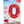 Load image into Gallery viewer, Red Number 0 Shaped Foil Balloon (34"")