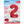 Load image into Gallery viewer, Red Number 2 Shaped Foil Balloon (34"")