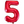 Load image into Gallery viewer, Red Number 5 Shaped Foil Balloon (34"")