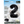 Load image into Gallery viewer, Black Number 2 Shaped Foil Balloon 34&quot; Packaged
