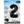 Load image into Gallery viewer, Black Number 2 Shaped Foil Balloon 34" Packaged