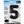 Load image into Gallery viewer, 34" Black Number 5 Shaped Foil Balloon (Non Inflated)