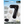 Load image into Gallery viewer, 34" Black Number 7 Shaped Foil Balloon (Non Inflated)