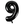 Load image into Gallery viewer, Black Number 9 Shaped Foil Balloon (34"")