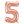 Load image into Gallery viewer, Rose Gold Number 5 Shaped Foil Balloon (34"")