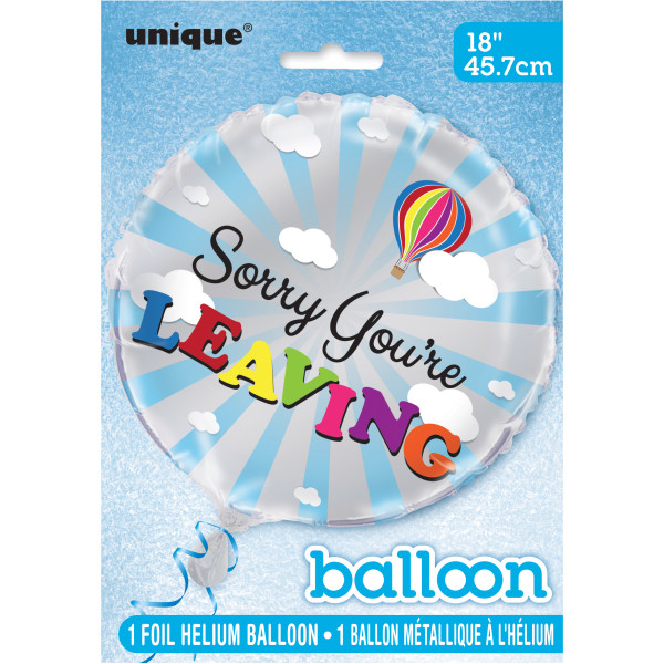 You're Leaving Goodbye Round Foil Balloon (18"")