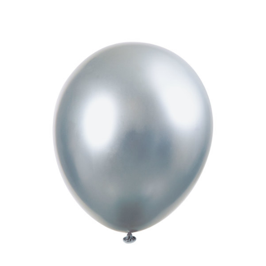 Silver Platinum 11" Latex Balloons (6 Pack)