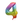 Load image into Gallery viewer, Rainbow Number 4 Shaped Foil Balloon (34"")