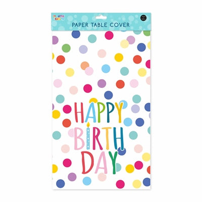 Table Cloth Happy Birthday Design - (110 x 160cm)