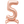 Load image into Gallery viewer, Rose Gold Number 5 Shaped Standing Foil Balloon (30"")