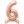 Load image into Gallery viewer, Rose Gold Number 6 Shaped Standing Foil Balloon (30"")