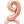 Load image into Gallery viewer, Rose Gold Number 9 Shaped Standing Foil Balloon (30"")