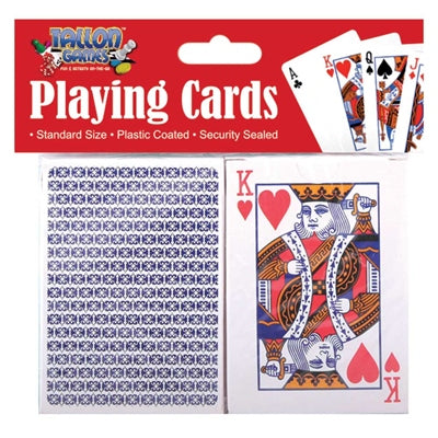 Twin Playing Cards Plastic Coated
