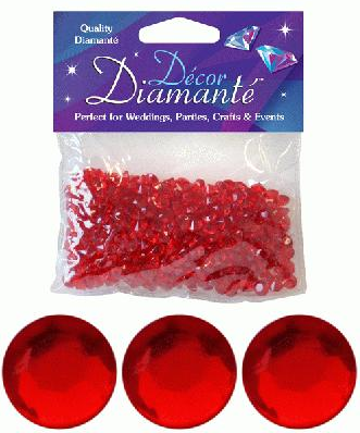 Décor Diamanté™ 6mm Red (28g bag)