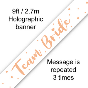 Banner Team Bride Metallic (9ft)