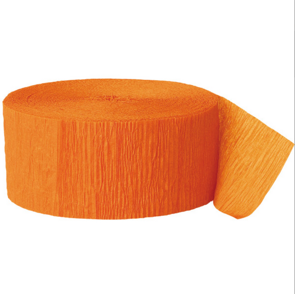 Orange Crepe Streamer (81 ft)