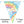 Load image into Gallery viewer, Party Bunting Pastel Rainbow Boy Holographic - 11 flags (3.9m)