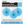 Load image into Gallery viewer, Powder Blue Solid 6" Tissue Paper Fans (3 pack)