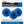 Load image into Gallery viewer, Royal Blue Solid 6" Tissue Paper Fans (3 pack)