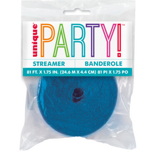 Royal Blue Crepe Streamer (81 ft)