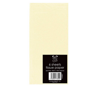 Tissue Paper Cream (6 Sheets)