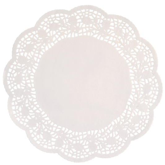 White 14.5" Doilies (8 Pack)