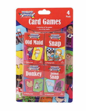 Children's Playing Cards Games (4 Pack)