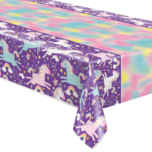 Unicorn Rectangular Plastic Table Cover (54"x84")