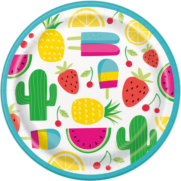Sweet & Succulent Round 9" Dinner Plates (8 pack)