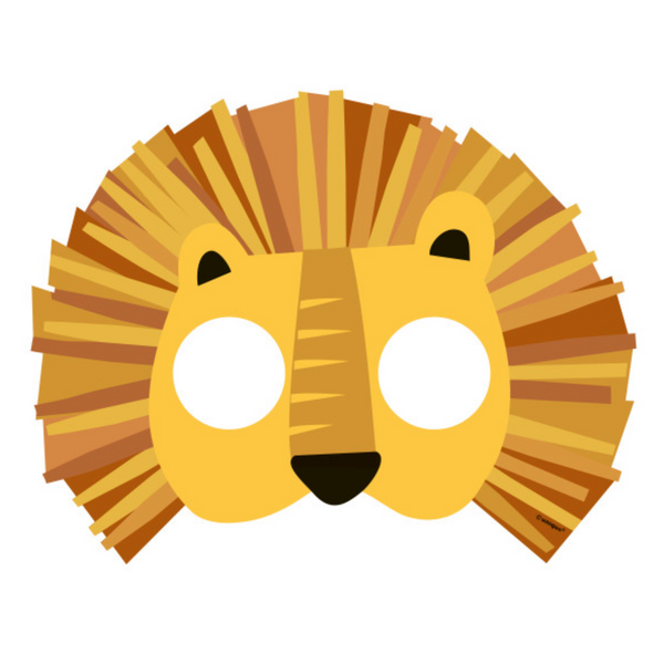 Animal Safari Paper Masks (8 Pack)