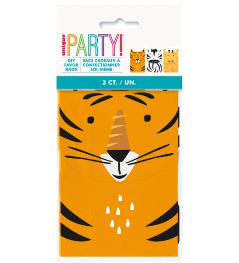 Animal Safari Treat Bag Kit for 3 Guests