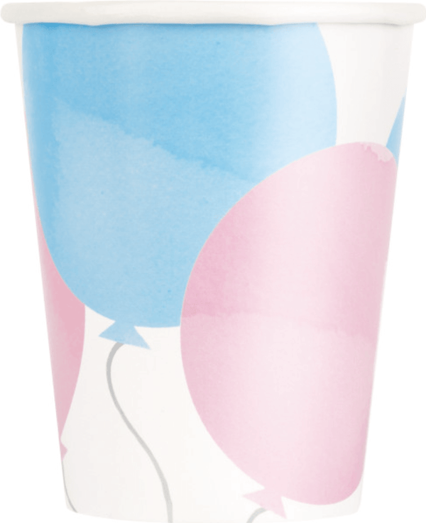 Gender Reveal Party 9oz Paper Cups (8 pack)