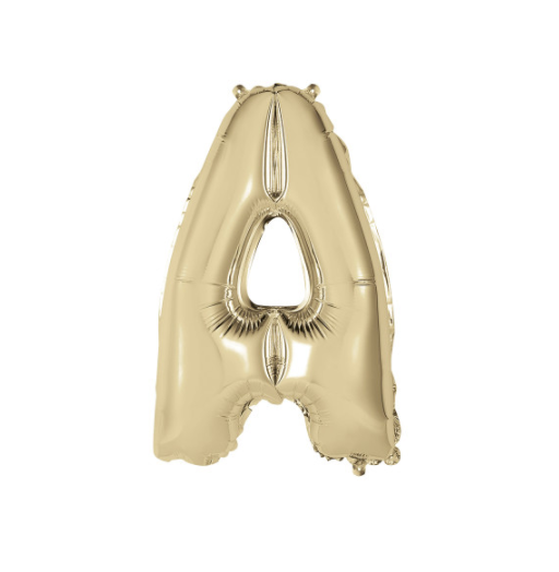 Gold Letter A Shaped Foil Balloon (14"")