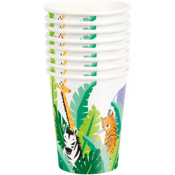 Animal Safari 9oz Paper Cups (8 Pack)