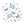 Load image into Gallery viewer, Blue Floral Elephant Confetti (0.5 oz)