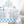Load image into Gallery viewer, Blue Floral Elephant Plastic Table Cover (54"x84")