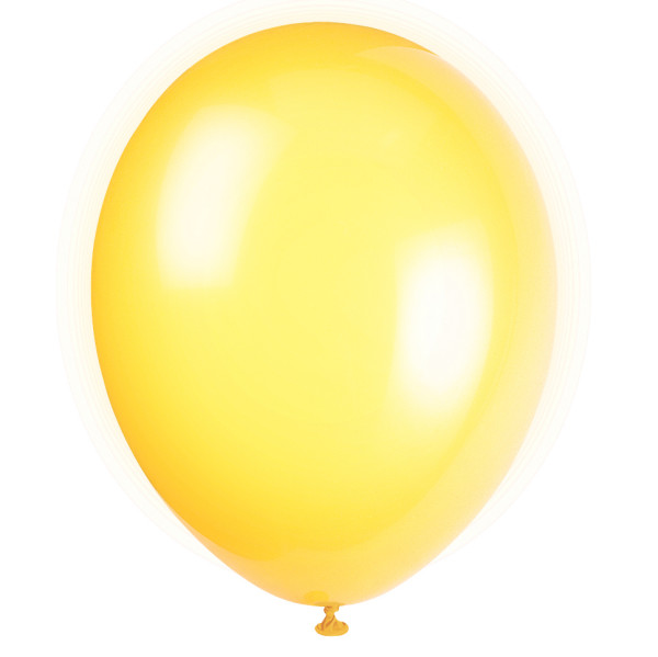 12" Premium Latex Balloons - Lemon Yellow (10 Pack)