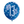 Load image into Gallery viewer, 12" Birthday Blue Glitz Number '13' Latex Balloons (6 Pack)