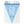 Load image into Gallery viewer, 1 Glitz Blue & Silver Prismatic Plastic Flag Banner 60 (9ft)